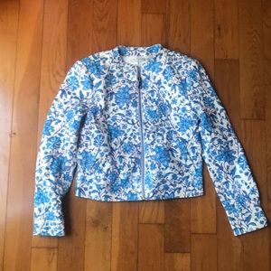 Alive + Olivia Floral Leather Jacket